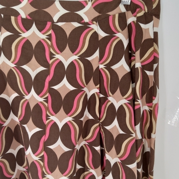 APOSTROPHE SIZE 8 RETRO Pattern pleated skirt - Picture 5 of 7